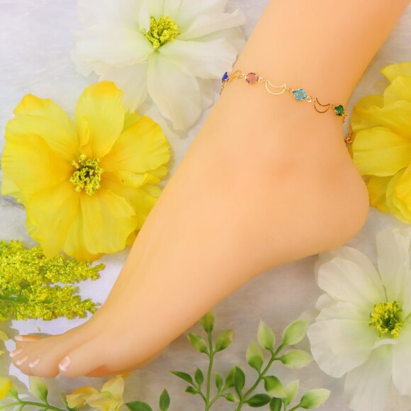 Minimalist Anklet, Sleek & Modern Design, Women’s Fashion, YC110481-A - Picture 3 of 10